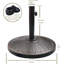 Base de parasol autoportante en résine de 18 po 30,2 lb Pontoise, bronze antique, s'adapte aux poteaux de 1,38 à 1,8 po pour parasol de patio