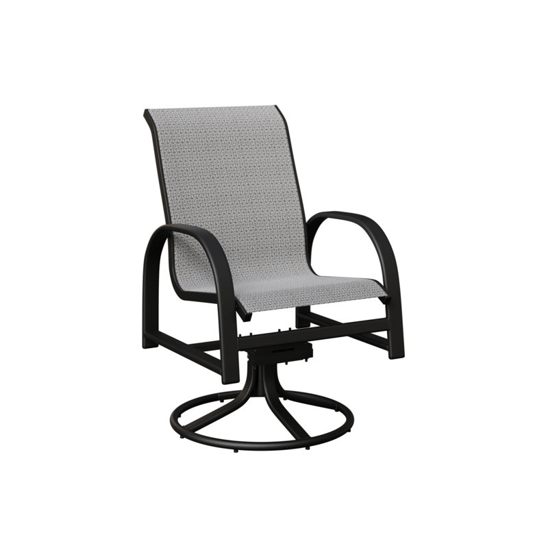 Chaise berçante berçante pivotante Berlin Gardens, Corbeau Jazzy, Noir mat