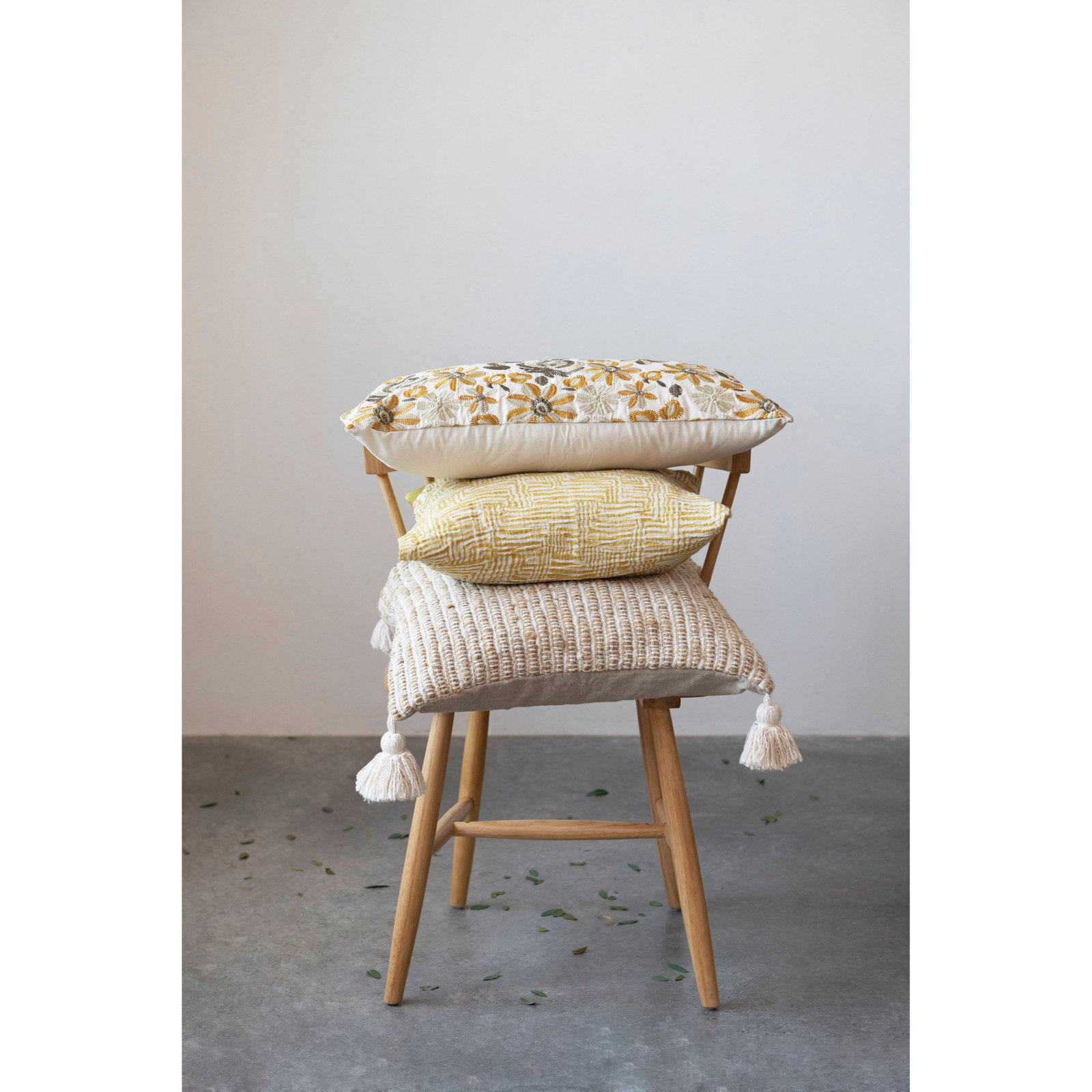 Saair Geometric Cotton Throw Pillow