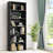 63'' H Rectangular Freestanding Adjustable and Anti-tip 6-Tier Bookcase-89479152-89479153
