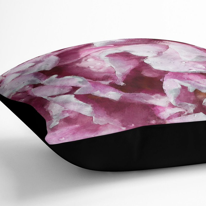 Square Cushion, 55cm H x 55cm W x 20cm D, Black