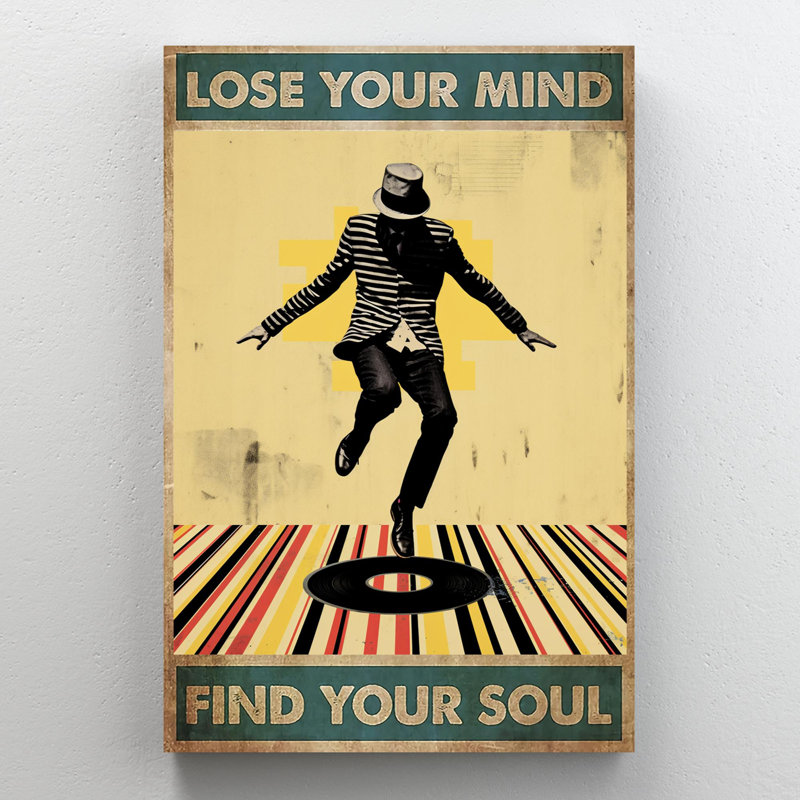 Impression sur toile, "Langose Dance Lose Your Mind", H 14 po x l 11 po x P 1,25 po