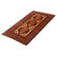 Tapis beige et brun Teimani 3 pi 8 po x 6 pi 9 po