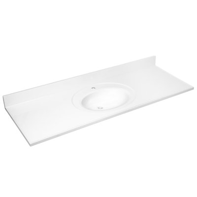 Cultured Marble Vanity Top with Backsplash