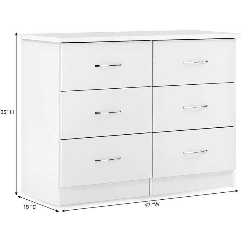 Commode double 6 tiroirs