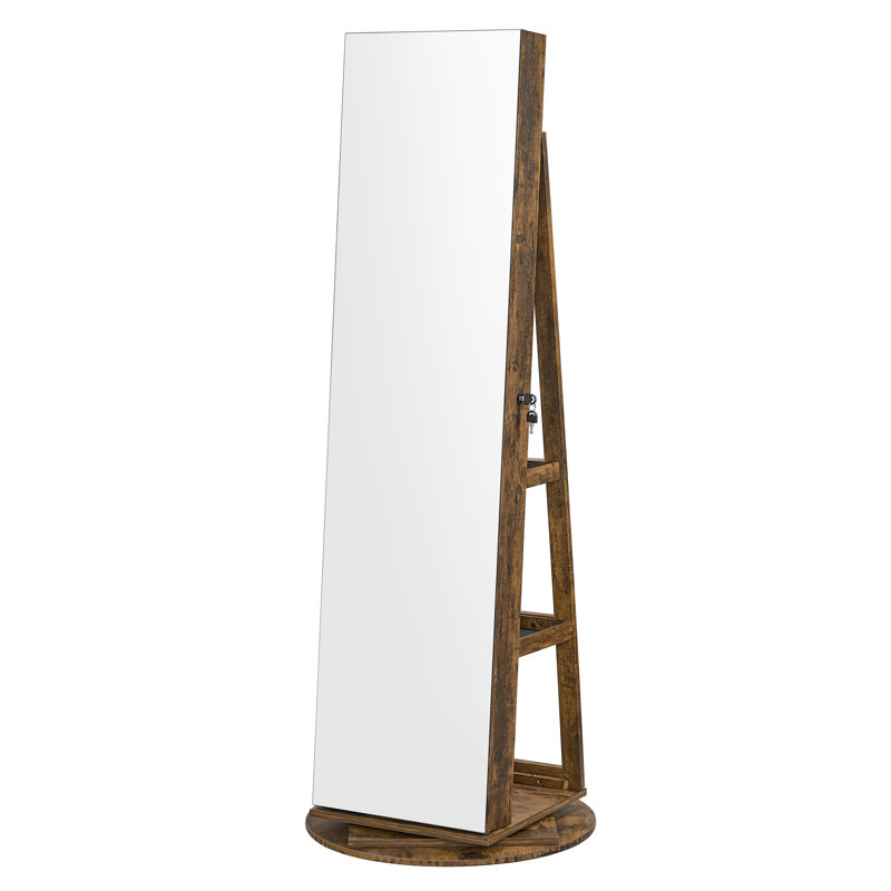 Brikena Freestanding Jewelry Armoire, White