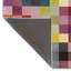 Tapis décoratif multicolore à motif de carrés modernes-1081353989