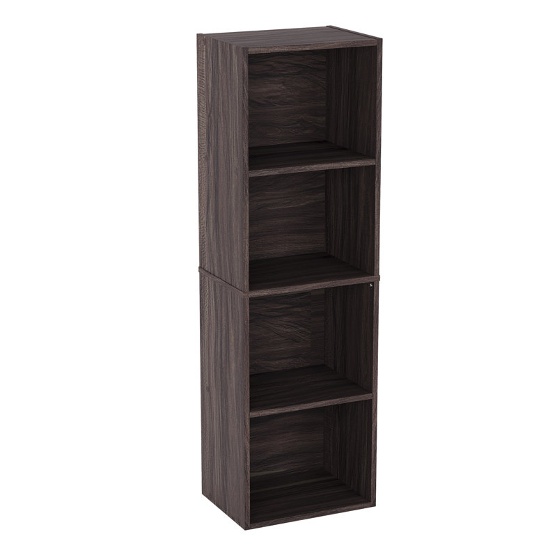Gerardi 32cm W Standard Bookcase, 106 cm H x 32 cm W, Walnut