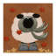 «A Sheep in Fall Apparel», art sur toile-31880246