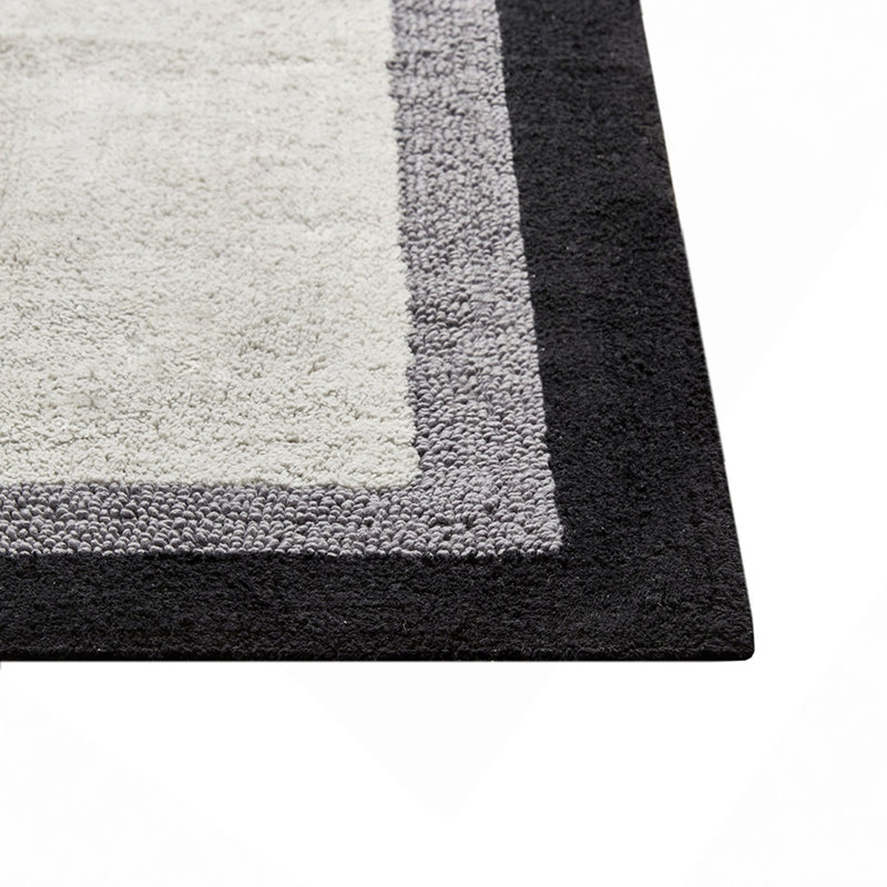 Tapis de bain en coton touffeté, Gris, Simple - L 30 po x l 20 po