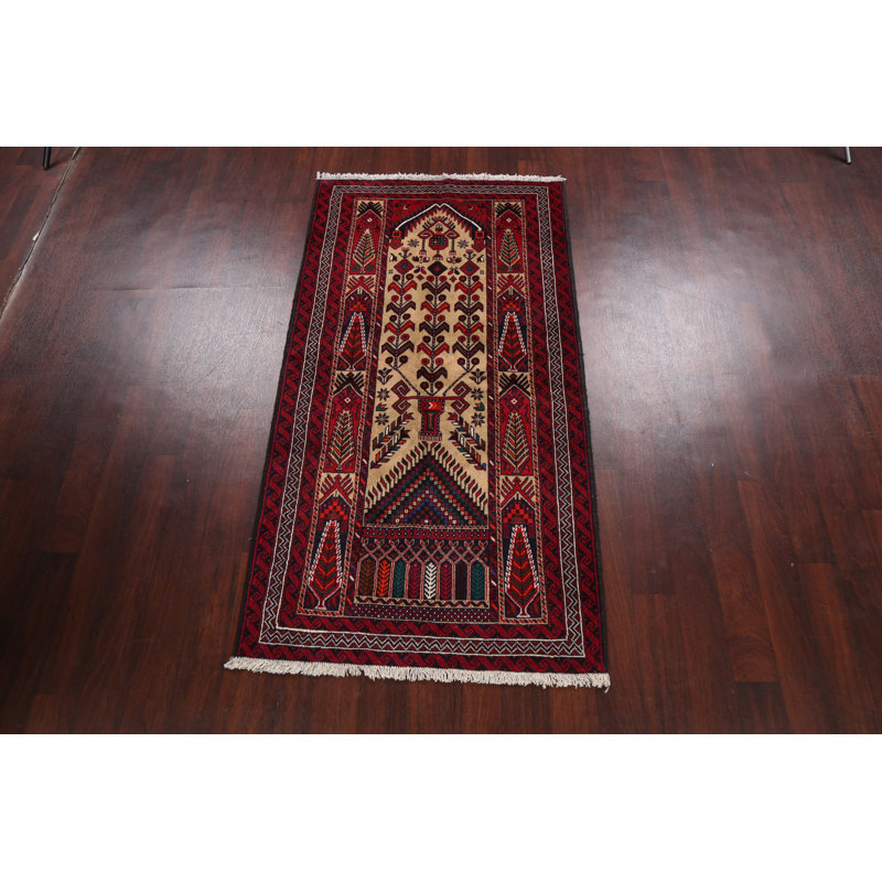 Tapis tribal à motif géométrique traditionnel 3 x 6