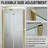 30-31.9 in. W x 72 in. H Frameless Bi-fold Shower Doors with Clear SGCC Tempered Glass-105844323