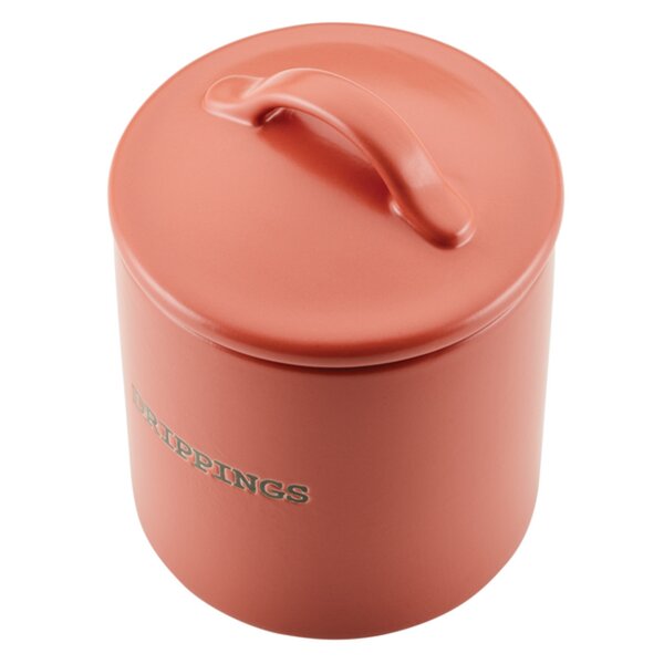  OGGI Stainless Steel Grease Container with Handle, Removable  Strainer and Flip Top Lid. Perfect container for fryer oil, bacon  drippings, lard and ghee oil. Can capacity - 0.25 Gall / 1