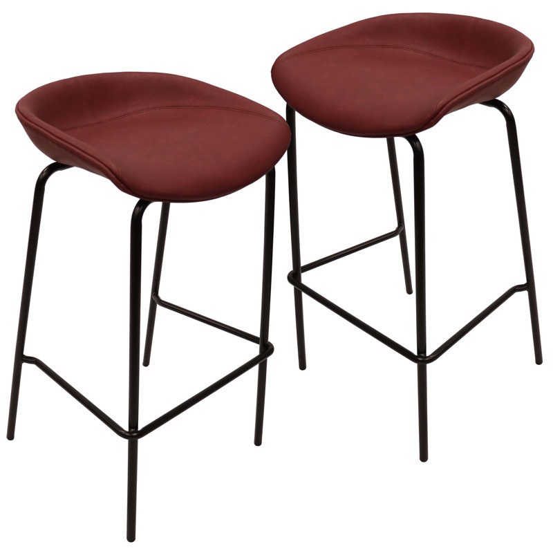 Tabouret de bar Masayo Servos, Bordeaux
