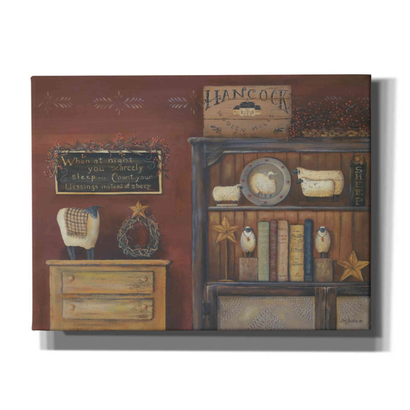 «Count Your Blessings» par Pam Britton, art mural sur toile, H 12 po x l 16 po x P 0,75 po