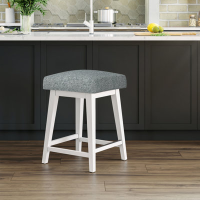 Tabouret pivotant carré en bois et à hauteur réglable Dorreen