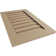 Timberthane Rectangle Faux Wood Non-Functional Gable Vent, Primed Tan