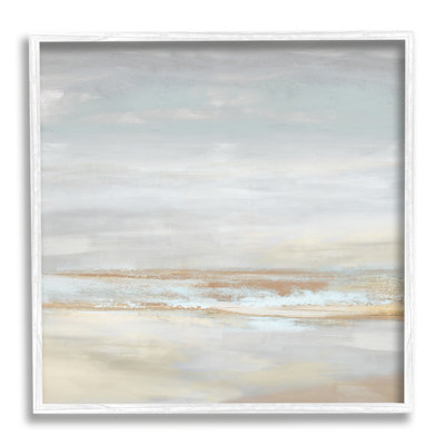 Stupell Industries Abstract Grey Landscape Painting Framed Giclee Art Design By Rachel Springer