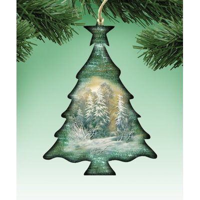5.5'' Handmade Wood Holiday Shaped Ornament