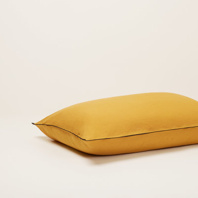 Carlina 100% Linen Button Pillow Protector