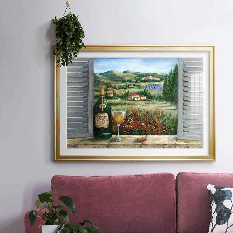 Blanc toscan et coquelicots, Noir, H 15 po x l 21 po x P 1,5 po