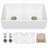33'' L Double Bowl Fireclay Kitchen Sink