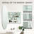 20 x 30 Inches Oval Bathroom Medicine Cabinet with Frameless Mirror, Surface or Recessed Mount Bathroom Cabinets-1926959857