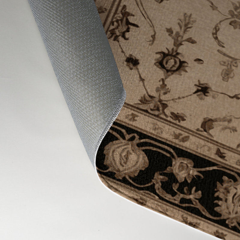 Tapis d'intérieur et d'extérieur brun français, Rectangle 9 pi x 12 pi