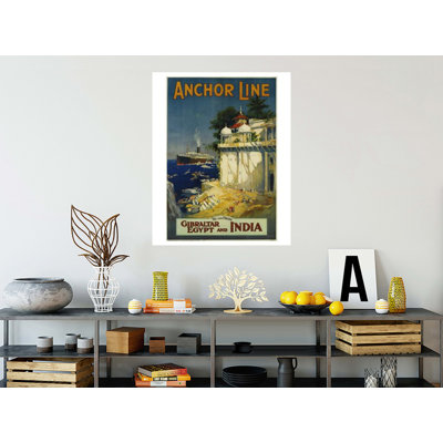 Affiche de voyage «Anchor Line» par W. Welsh - Estampe numérique