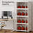160 Gallon: UAMFURI 4-tier stackable storage unit, capacity 160 gallons (640 QT). Perfect for bed linens, seasonal clothes, craft supplies and tools. Efficient home organization. 1 lid included per set; extra lids sold separately.-129390006-129911038