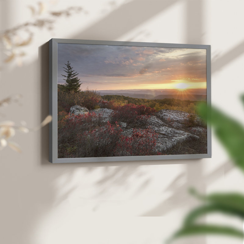 Good Morning -Framed Print - Restickable, Gray, 11" H x 14" W