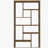 Antique Nutmeg 6-tier Rectangular Bookcase