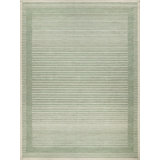 Dusseldorf Handmade Hand Tufted Sage Green/Ivory Area Rug