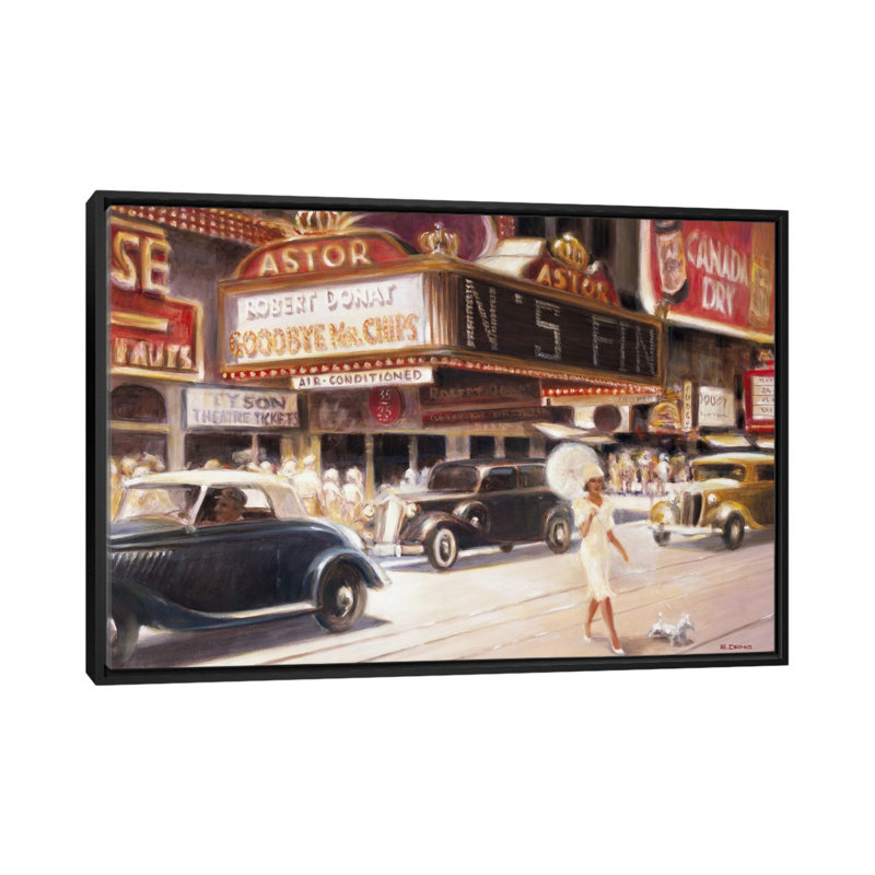 « los angeles i », toile rétro sur toile, H 18 po x l 26 po x P 1,5 po, Toile avec cadre noir, Pas de tapis