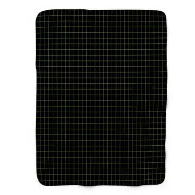Olive noire chic - couverture en sherpa de qualité supérieure 1 pièce
