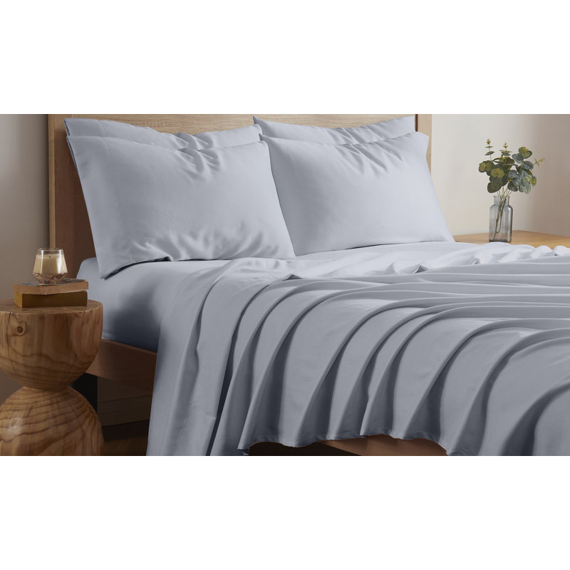  2000 Thread Count 6-Piece Sheet Set, King, Silver Grey