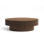 Table basse ovale cannelée en bois massif 45 po Alethia-1794625582