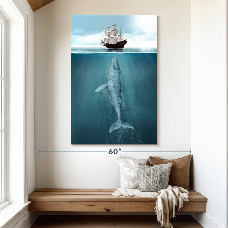 Brampt Large Whale, 51" H x 34" W