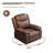 Rocker Recliner Chair with USB Charging Port, 360° Swivel Recliner Sofa, Oversized Electric Reclining Sofa for Adults, nursing chair with Overstuffed Cushion and Back (Brown)-1068970195