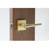 Flat Privacy (Bed & Bath) Door Lever with Square Rosette