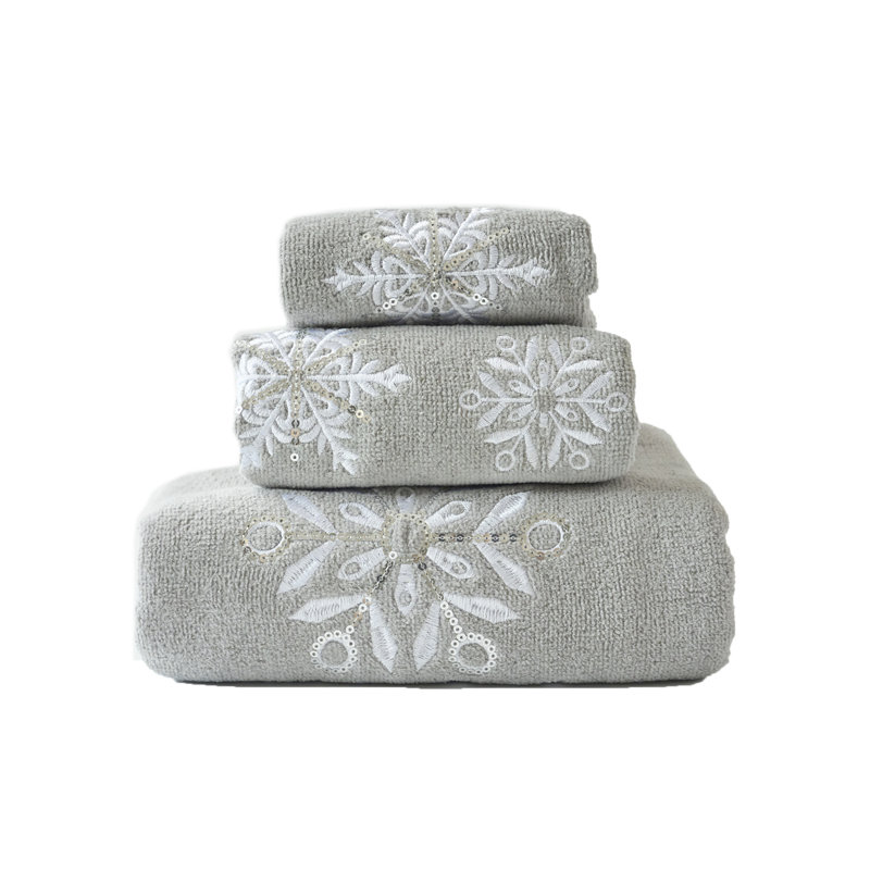 Ensemble de serviettes de Noël 3 pièces Durbin Home Luxury