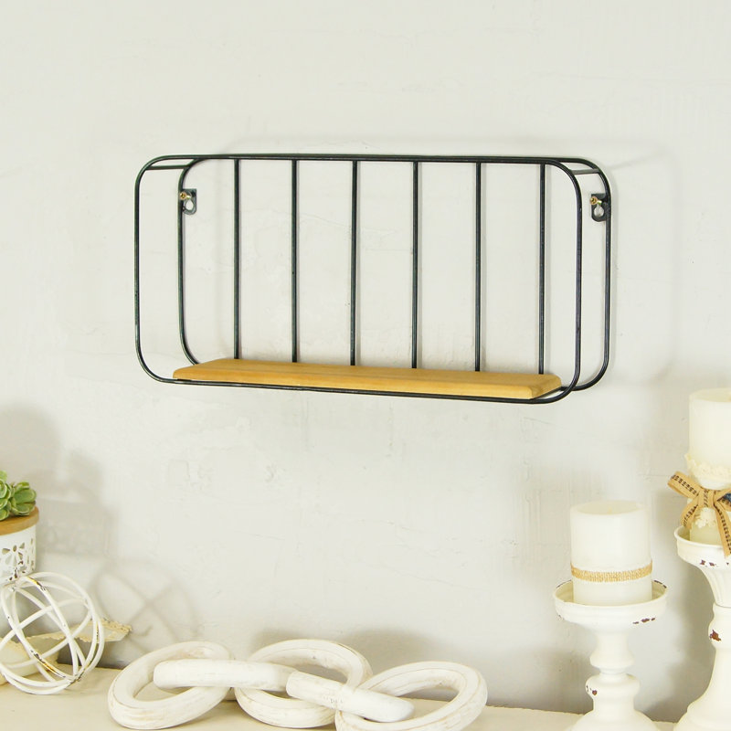 VIP Metal 9 in. Brown Rounded Rack Shelf, 9" H x 18.5" W x 4" D