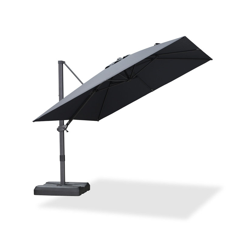 3m Square Cantilever Parasol, Grey