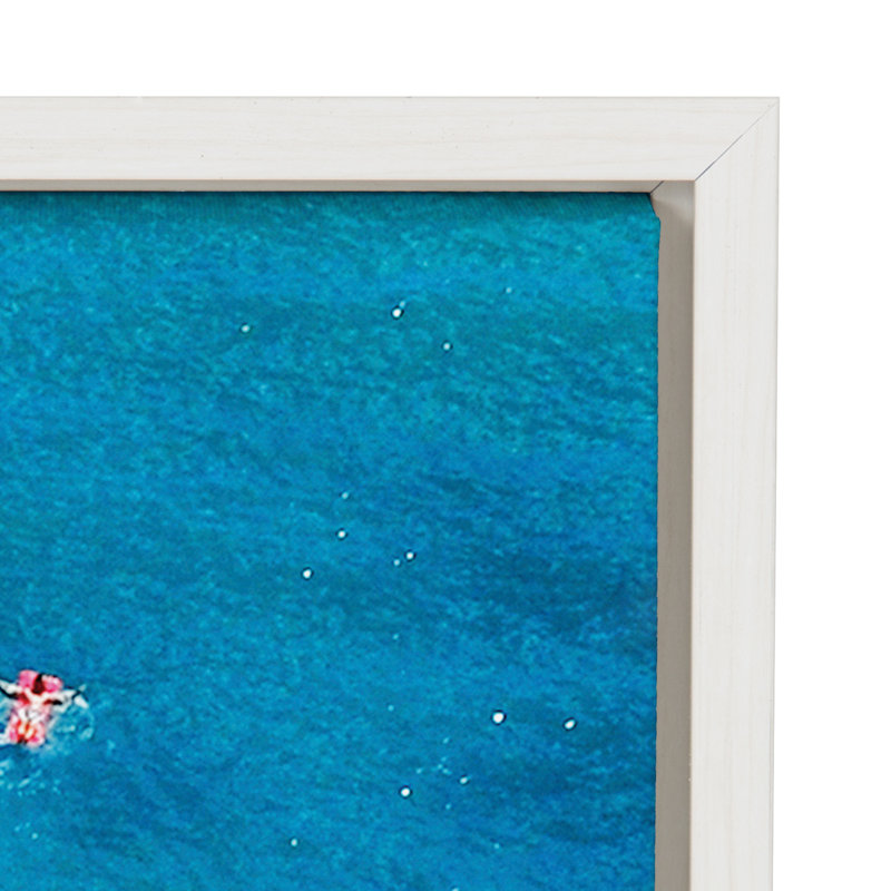 «Tropical Beach» par Simon Te of Tai, reproduction d'art sur toile encadrée