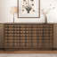 Armoire de rangement moderne à 4 portes avec portes géométriques 3D et garniture en métal-624166790