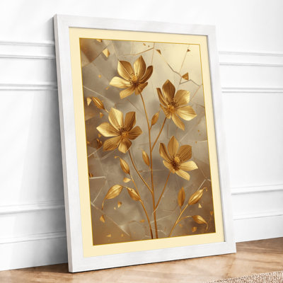 Golden Starflowers Botanical - Print