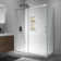 Julien 60'' W 76'' H Frameless Rectangle Reversible Shower Enclosure