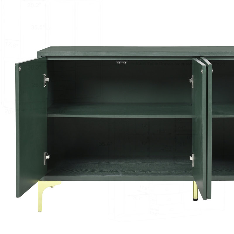 Buffet 60 po avec 4 portes Radiant, Vert olive