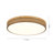 Dimmable Modern Perforated Design Round Led Flush Mount With Wood