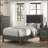 Dark Gray Finish Bed-1118466682